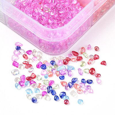 10 Grid Transparent Glass Bubble Beads MACR-N017-03-1-1