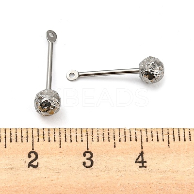 Tarnish Resistant 304 Stainless Steel Threaded Ball Eyepin STAS-M330-01B-P-1