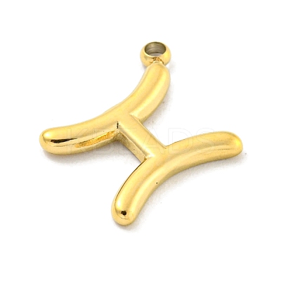 Real 18K Gold Plated PVD Vacuum Plating 304 Stainless Steel Pendants STAS-L278-002G-12-1