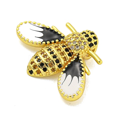 Real 18K Gold Plated Brass Micro Pave Cubic Zirconia Pendants KK-R159-33G-1