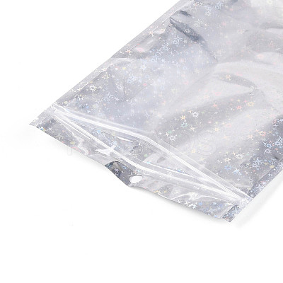 Glitter Holographic Star Plastic Packaging Yin-yang Resealable Bags OPP-N002-02A-1