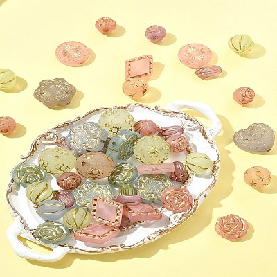100G Plating Acrylic Beads OACR-FS0002-02-1