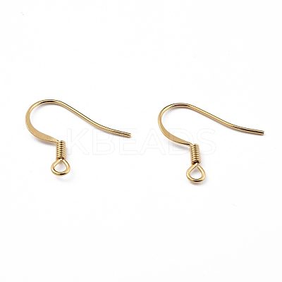 Brass Earring Hooks KK-O131-08G-1