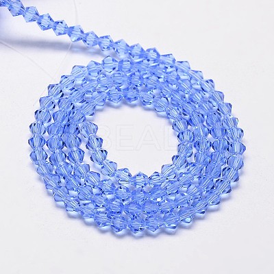 Imitate Austrian Crystal Bicone Glass Beads Strands GLAA-F029-3x3mm-09-1