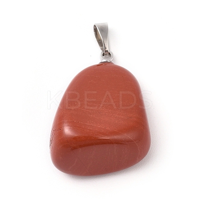 Natural Red Jasper Pendants X-G-k302-B15-1