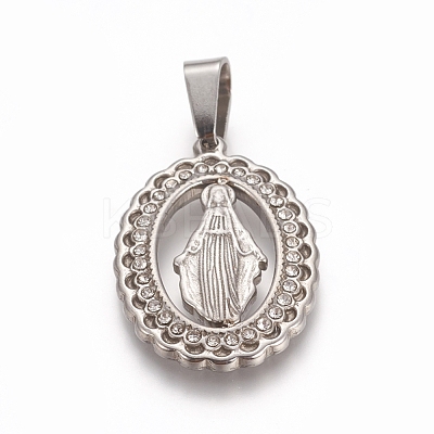 Religion Theme 304 Stainless Steel Pendants STAS-I131-18B-P-1