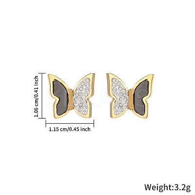 3 Pairs 3 Style 304 Stainless Steel Ear Studs QZ7453-3-1