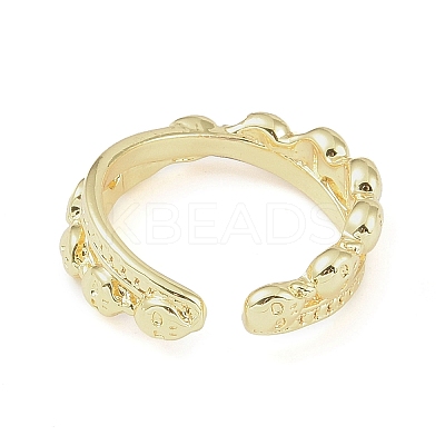 304 Stainless Steel Open Cuff Rings for Women LS-RJEW-H229-02G-06-1
