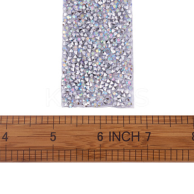 Glitter Resin Hotfix Rhinestone(Hot Melt Adhesive On The Back) OCOR-TA0002-02-40mm-1