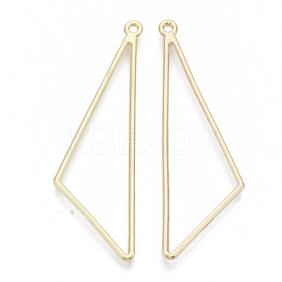 Alloy Open Back Bezel Big Pendants PALLOY-S132-001-1