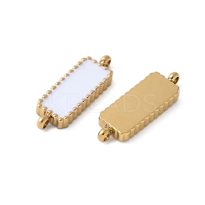 304 Stainless Steel Enamel Connector Charms STAS-G353-04G-02-1