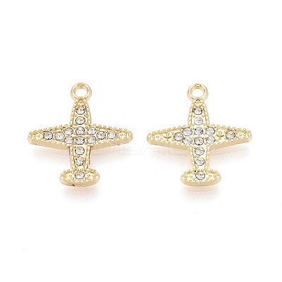 Alloy & Crystal Rhinestone Pendants PALLOY-T095-07KCG-1