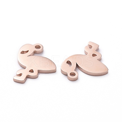 PVD Vacuum Plating 304 Stainless Steel Charms STAS-G215-02RG-1