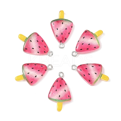 10Pcs Transparent Resin Pendants RESI-YW0005-12-1