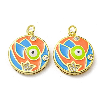 Real 18K Gold Plated Brass Pendants KK-L209-009G-03-1