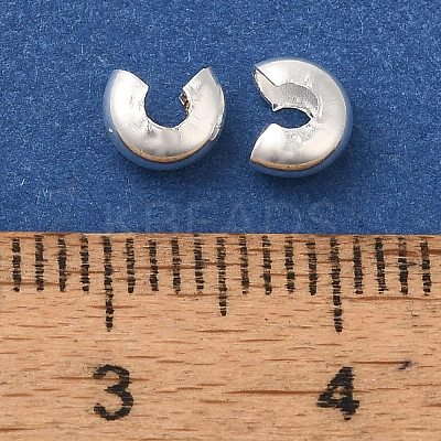 Brass Crimp Bead Cover KK-K383-07E-S-1