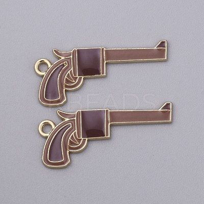 Cowboy Theme Alloy Enamel Pendants ENAM-CJC0012-050B-1