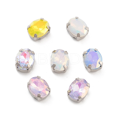 Oval Opal Sew On Rhinestones RGLA-G024-04A-P-1