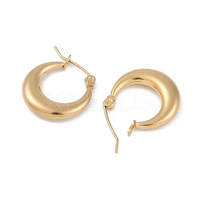 PVD Vacuum Plating 201 Stainless Steel Hoop Earrings LS-EJEW-I309-52B-G-1