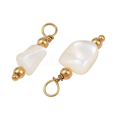 Natural Freshwater Shell Pendants SH-CBA5EEC-11G-1