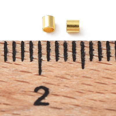 Brass Tube Crimp Beads E001-G-FF-1