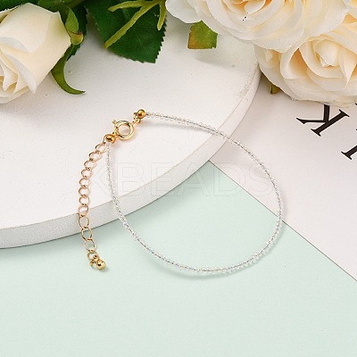 Faceted Electroplate Glass Beaded Bracelets BJEW-JB05693-06-1