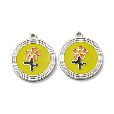 304 Stainless Steel Pendants STAS-L022-177P-1