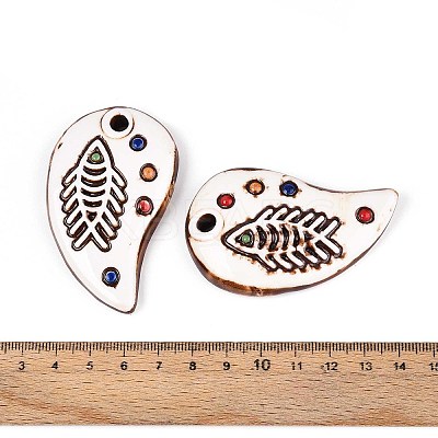 Handmade Porcelain Big Pendants PORC-T133-46-1