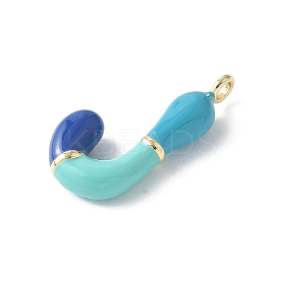 Brass Enamel Pendants KK-E093-03G-J-02-1