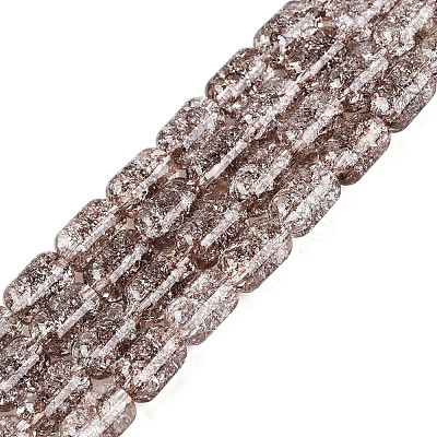 Transparent Crackle Glass Beads Strands GLAA-NH0001-04-A10-1