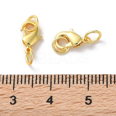 Rack Plating Brass Lobster Claw Clasps LS-KK-F090-26G-01-1
