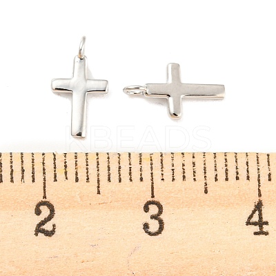 Rhodium Plated 925 Sterling Silver Charms LS-STER-Q190-07P-1