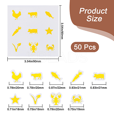PVC Plastic Self-Adhesive Stickers STIC-WH20002-04B-1
