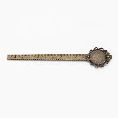 Tibetan Style Alloy Cabochon Setting PALLOY-E449-06AB-1