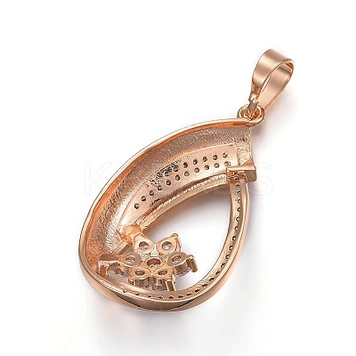 Brass Micro Pave Cubic Zirconia Jewelry Sets SJEW-F189-12KCG-1