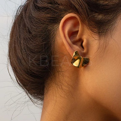 Stylish 304 Stainless Steel Irregular Stud Earrings EG3704-1-1