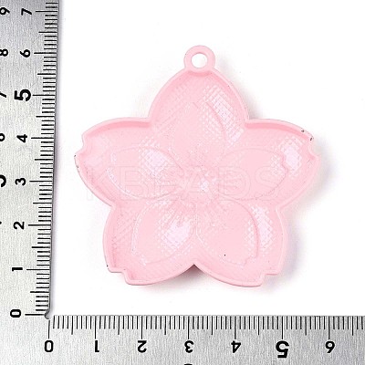 Spray Painted Alloy Big Pendants PALLOY-T092-81F-1