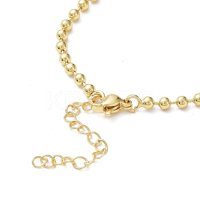 Rack Plating Brass Ball Chain Bracelets for Women LS-BJEW-G676-01A-G-1