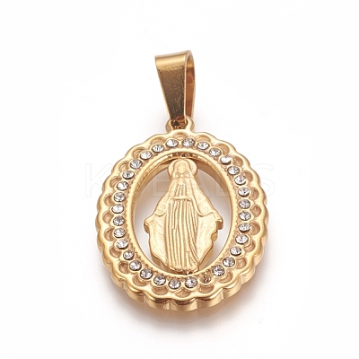 Ion Plating(IP) Religion Theme 304 Stainless Steel Pendants STAS-I131-18B-G-1