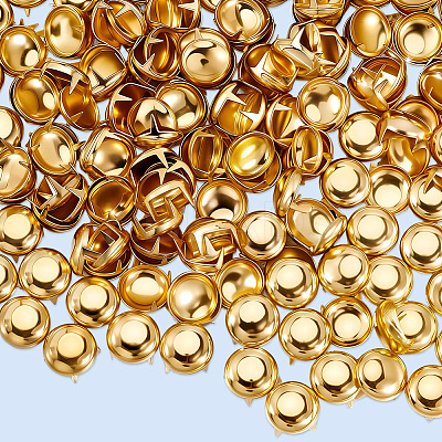 200Pcs Brass Four-Claw Rivets KK-GF0001-20G-1