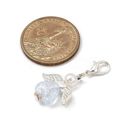 Angel Acrylic Pendant Decorations HJEW-JM03582-1