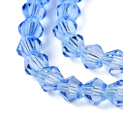 Gradient Color Baking Paint Glass Bead Strands X-DGLA-A039-T2mm-A020-1