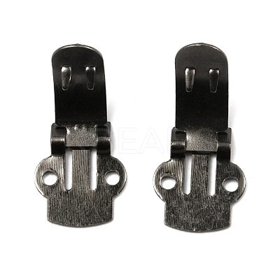 Iron Flat Blank Shoe Clips IFIN-WH0072-01B-B-1