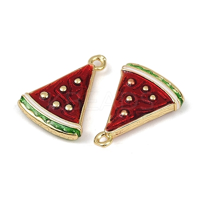 Brass Enamel Pendants KK-I358-070G-01-1