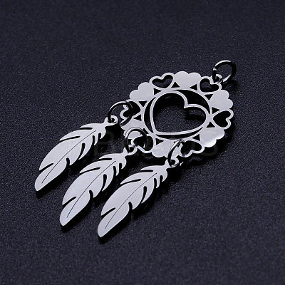 Non-Tarnish 201 Stainless Steel Pendants STAS-S105-JN350-1-1