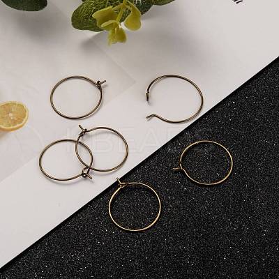 Brass Wine Glass Charm Rings EC067-2AB-NF-1