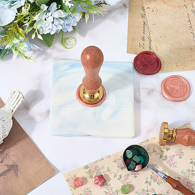 Marble Pattern Porcelain Wax Seal Mats AJEW-WH20007-82A-01-1
