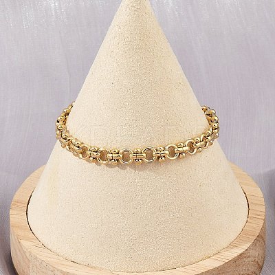 304 Stainless Steel Link Chain Bracelets for Women BJEW-Z143-22G-01-1