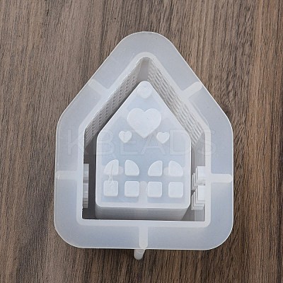 House DIY Pixel Heart Quicksand Silicone Molds X1-AJEW-U013-01A-1