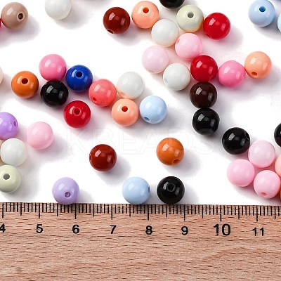 Opaque Acrylic Beads SACR-Q004-02E-1